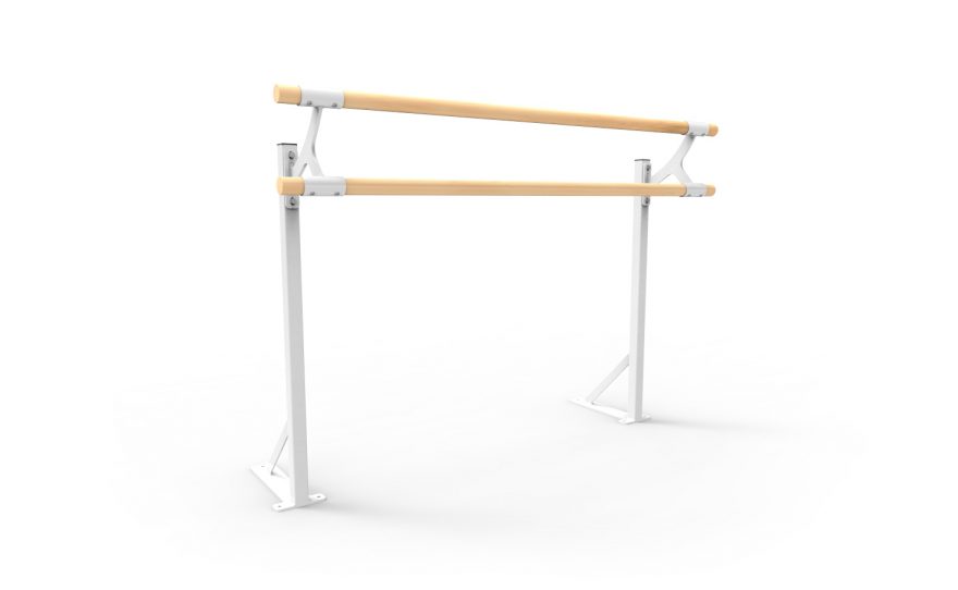 Barre de danse potelet double Barre de danse sur potelet double Metalu Plast matériel sportif