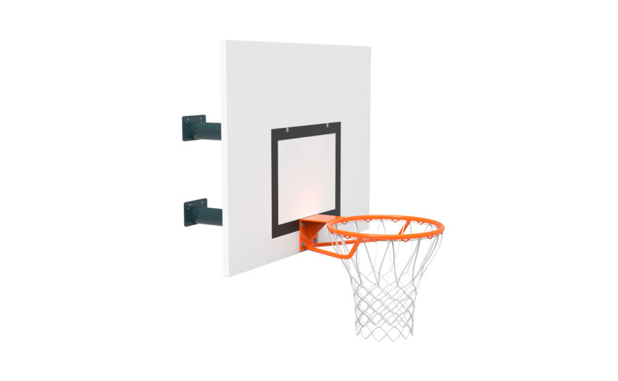 Basketball Hoop Metal Ring with Net & Ball & Pump Set & Wall Mounted Fixings 326 