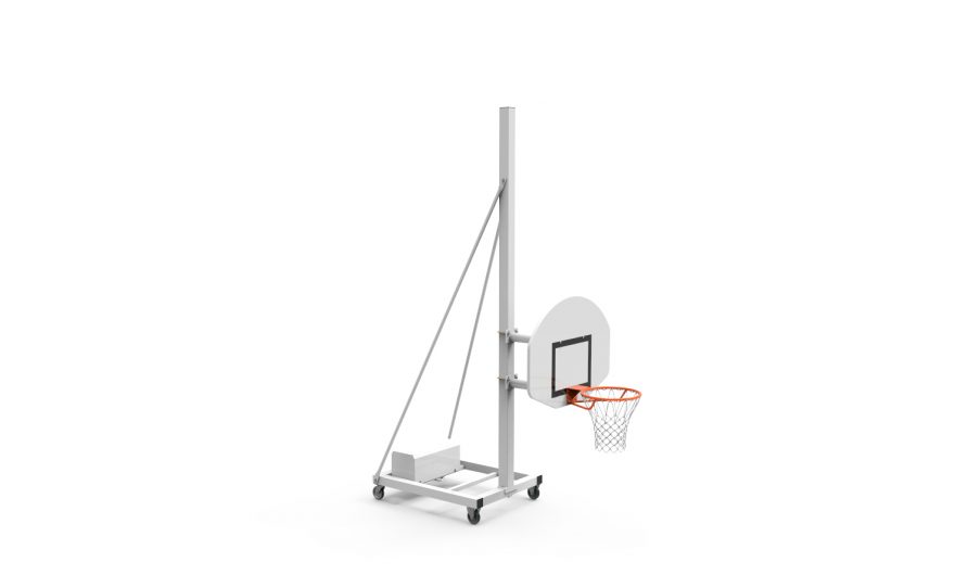 School mobile basketball backstop - height 1.20 m School mobile basketball backstop - height 1.20 m