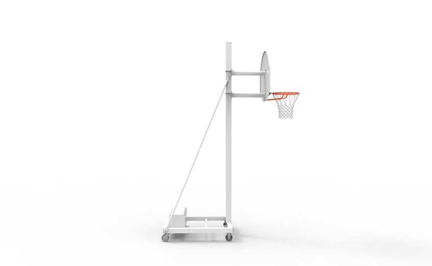 Mobile basketball hoop - steel mast - adjustable head Mobile basketball hoop - steel mast - adjustable head