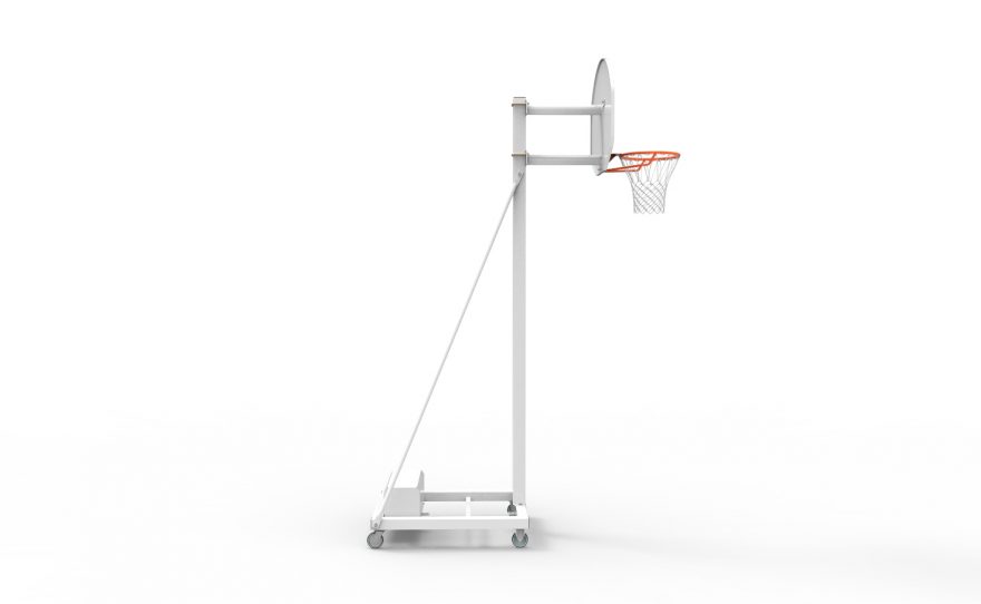 Mobile basketball hoop- steel mast - fixed height Mobile basketball hoop - steel mast - fixed height