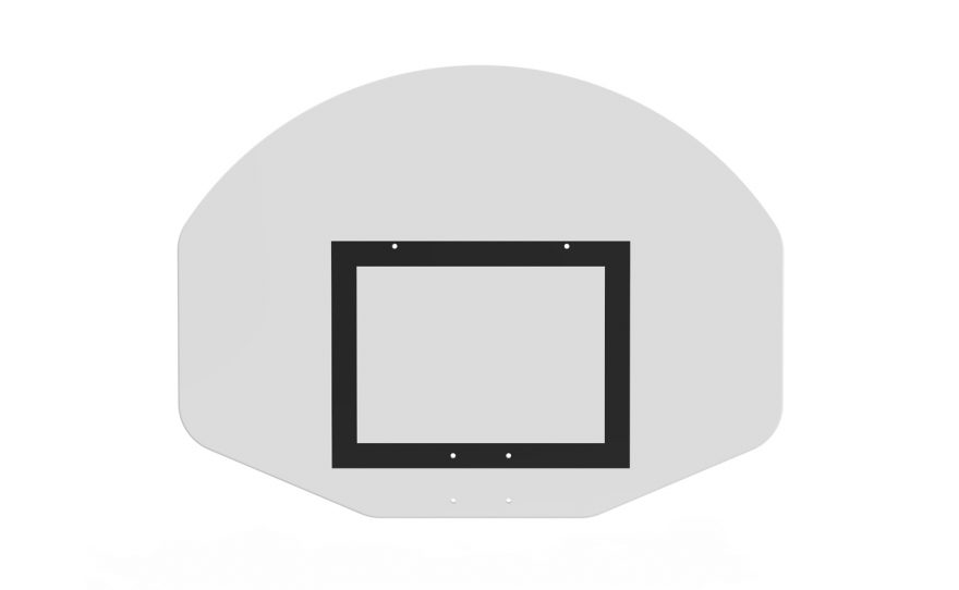 backboard-half-moon Resistant polyesther basket backboard half moon