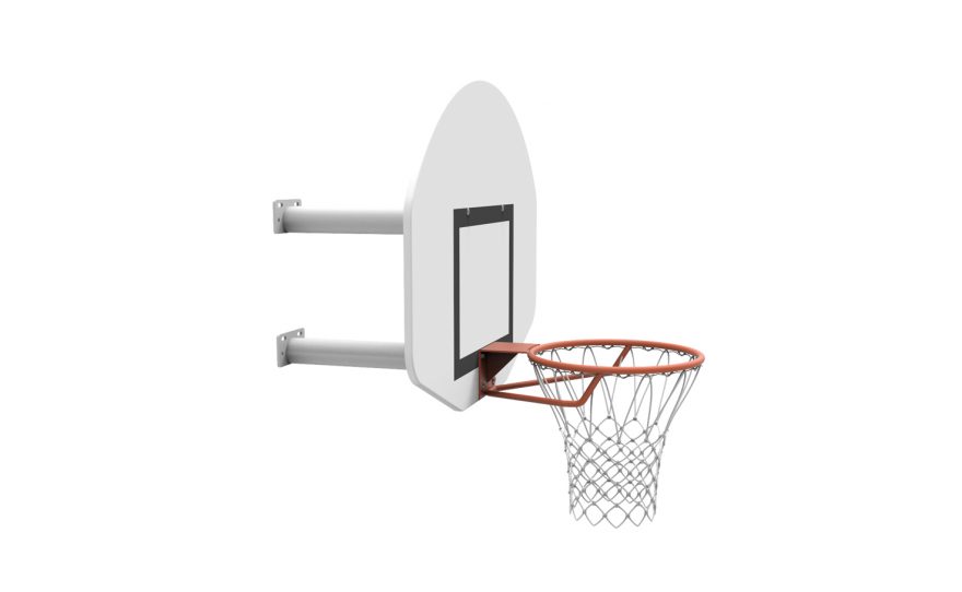 wall basketball goal two arms wall basketball goal for training with two arms Metalu Plast