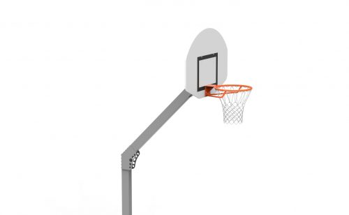 Aluminium rectangular post for playground basketball goals