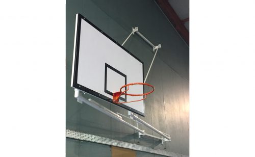 Wall mouted basketball goal for competition Metalu Plast sports equipment