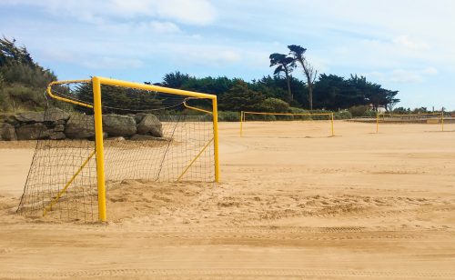 But de beach soccer pour la compétition en aluminium plastifié Metalu Plast sport de plage