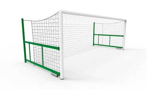 8-a-side folding football goal with integrated net model San Siro by Metalu Plast