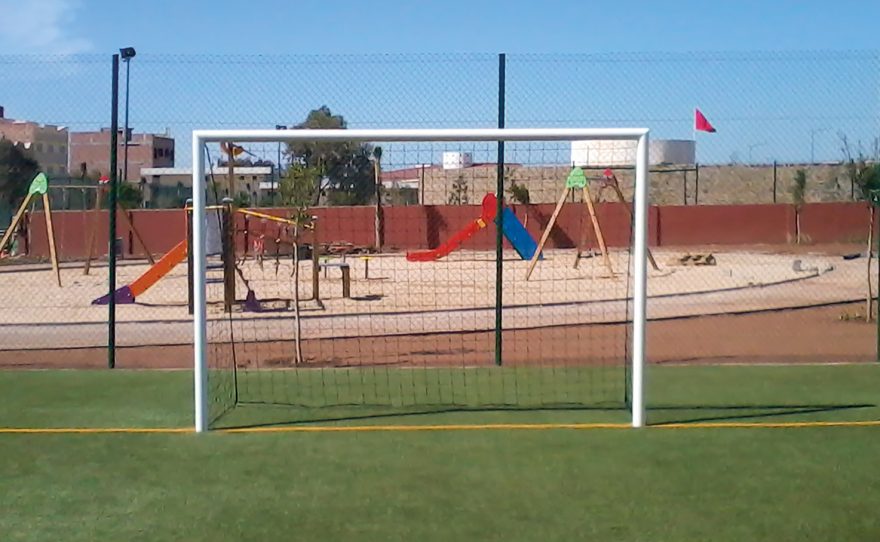 Metalu Plast custom-made steel football goal