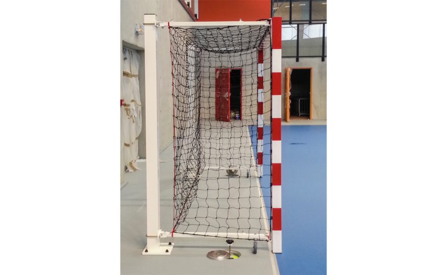 Folding back handball goal for competition Metalu Plast manufacturer of sports equipment