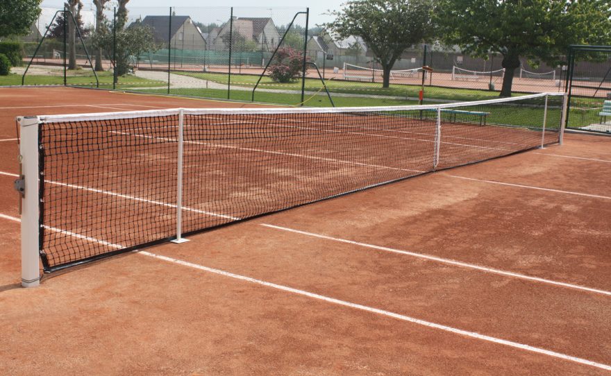 Tennis competition use net Metalu Plast manufacturer of sports equipment