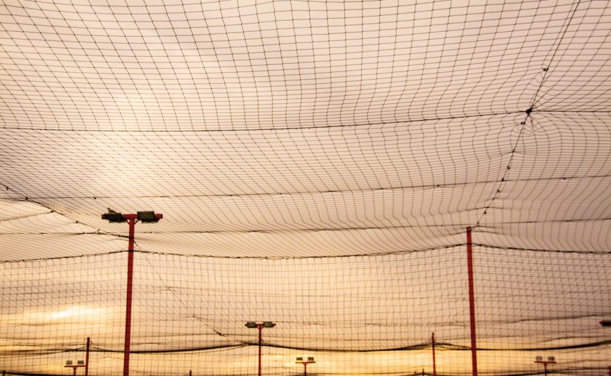 Ball stop roof net