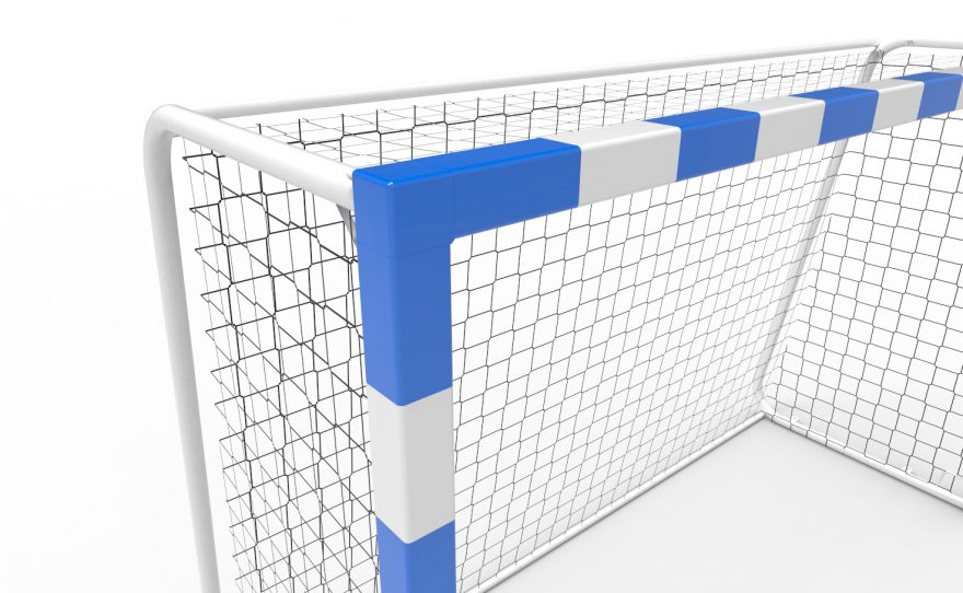 Option two-colour blue white hand cage Metalu Plast