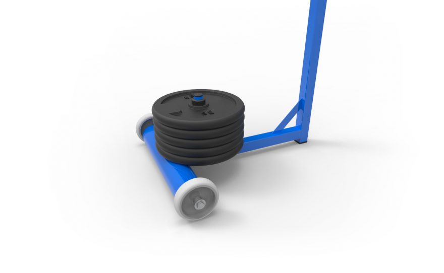 Badminton post for competition, ballasted, self-supporting with weights Badminton post for competition, ballasted and self-supporting with weights metalu Plast