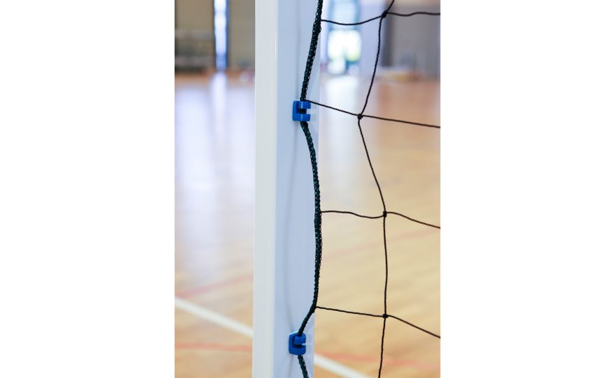 Poteau de but de handball utilisation scolaire filet de qualité résistant Metalu Plast