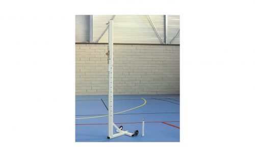 Mobile steel volleyball posts