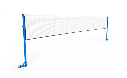 Poteau de badminton pour la compétition avec une embase et à hauteur fixe
