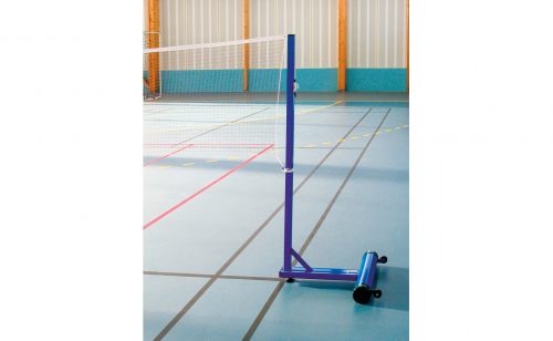 Poteaux de badminton central pour les loisirs avec socle à lester