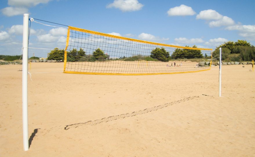 Alluminium beach volleyball posts