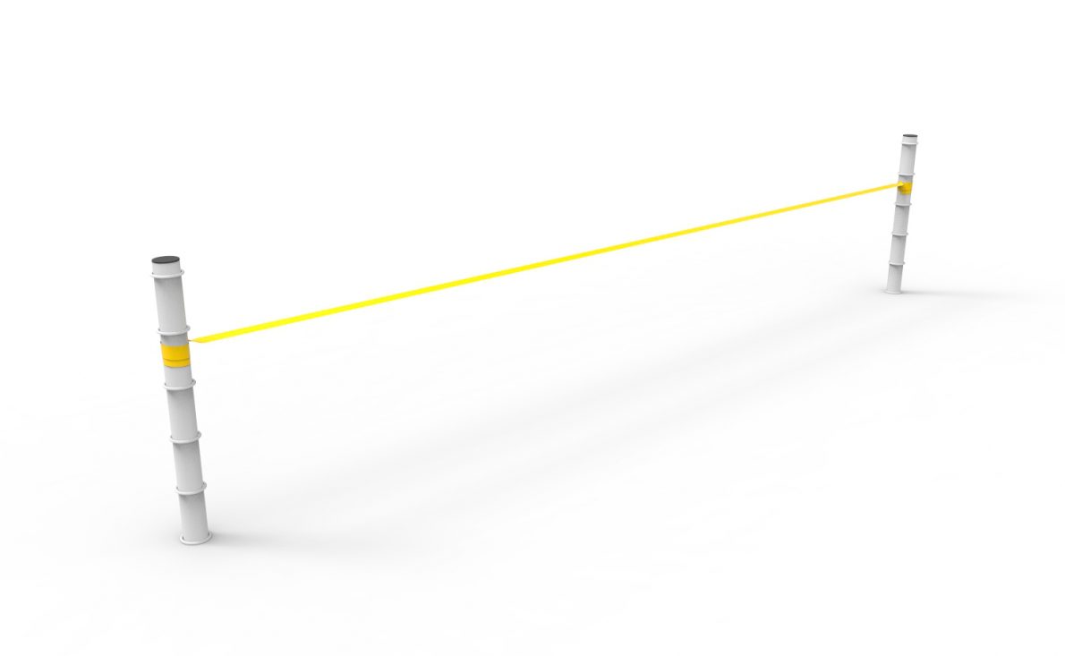Slackline steel posts Metalu Plast