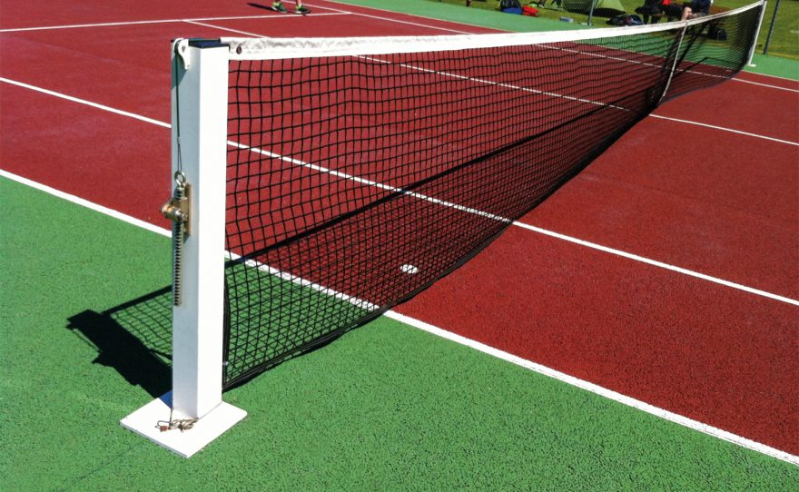 strong square tennis-posts- to-be-sealed-on-base-plate