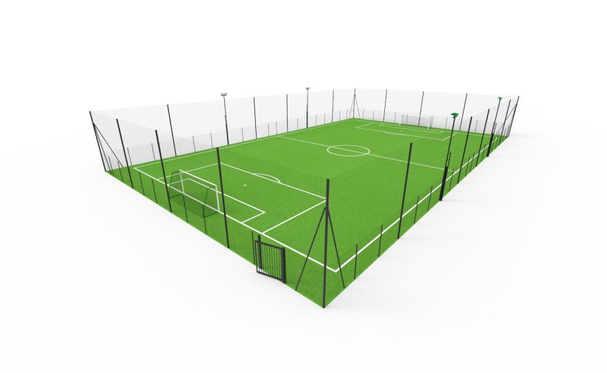 Terrain de foot à 7 avec pare -ballon