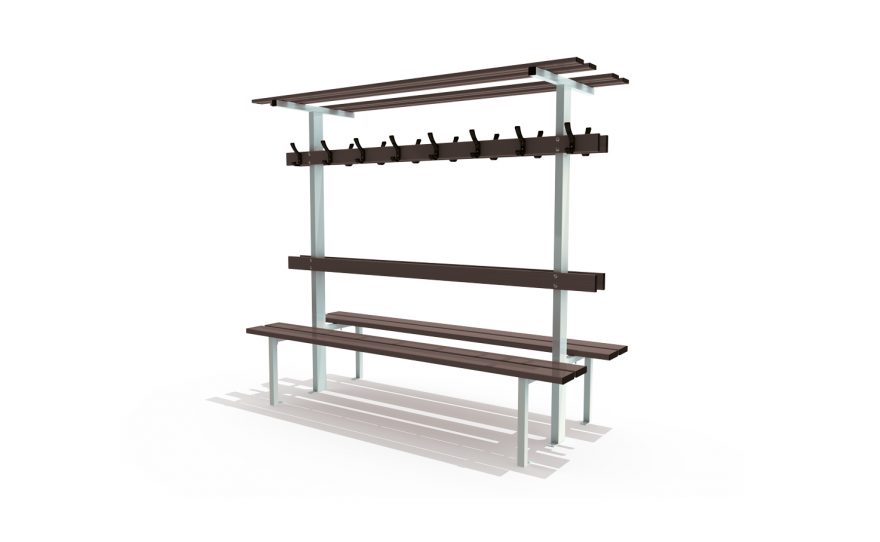 locker-room-central-bench-backrest-peg-rail-bag-rack-floor-mounted