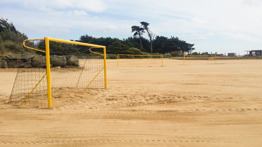 Beach-Soccer But de beach soccer Metalu Plast plage sport