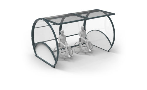 Team-shelter for people with reduced mobility - handisport