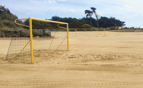 But de beach soccer en aluminium plastifié