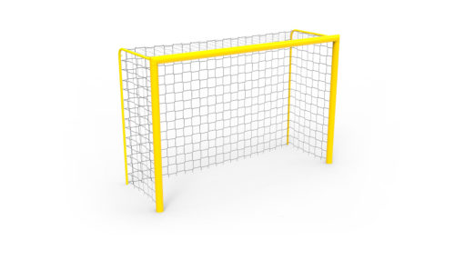 Yellow aluminium plastic coated sandball goal 