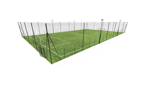 Terrain de football à 7 - 7V7 - structure acier palstifié