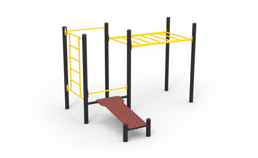 Street workout le 6 pack Agrès de street workout, 6 pack, plastifié et antidérapant